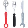 Sada příborů pro děti - lžíce, nůž a vidlička ve tvaru nářadí - KS TOOLS 100212 3