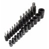 Zástrčné a nástrčné hlavice 1/4", 3/8" a 1/2” TORX a TORX-E, sada 25 ks - SATRA 3