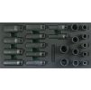 Modul - nástrčné hlavice úderové 1/2", 10 - 24 mm, 6hranné, 22 ks - JONNESWAY S03A4122KV