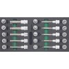 Modul - zástrčné hlavice TORX a RIBE 1/2", sada 25 ks - JONNESWAY S07H4125KV