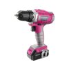 Lady AKU vrtací šroubovák, 12V, 1300mAh, růžový - EXTOL LADY 3