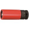 Nástrčná hlavice úderová s magnetem, 1/2", s krytkou na ALU, 21 mm - JONNESWAY S18A4121M