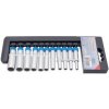 Hlavice 1/4” nástrčné prodloužené 12hranné, velikosti 4-13 mm, sada 11 ks - BGS 5251 99