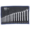 Očkoploché klíče, velikosti 8-27 mm, sada 17 ks v obalu - BGS 30302 01