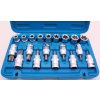 Hlavice 1/2” TORX vel. T30-T70 a E-TORX vel. E10-E24, sada 19 ks - BGS 5100 99