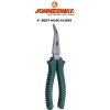 Kleště na jemnou mechaniku zahnuté 160 mm - JONNESWAY P126-02