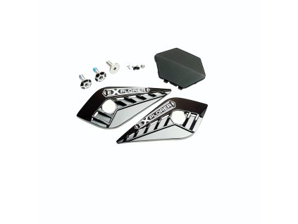 LS2 MX701 CARBON PEAK SCREWS+COVERS MATT BLACK