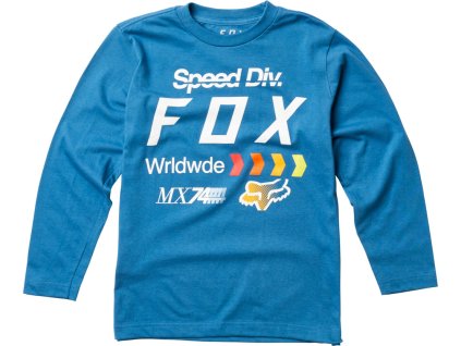 FOX Youth Murc Ls Tee, Dusty Blue, LFS18F
