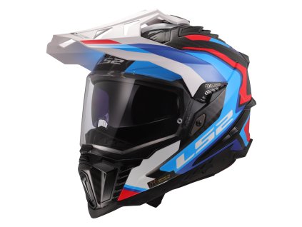 LS2 MX701 EXPLORER C FRONTIER II WHITE BLUE-06 (Varianta LS2 MX701 EXPLORER C FRONTIER II WHITE BLUE-06 M)