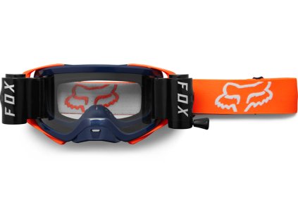 FOX Airspace Stray Roll Off Goggle  - OS, Blue/Orange MX23