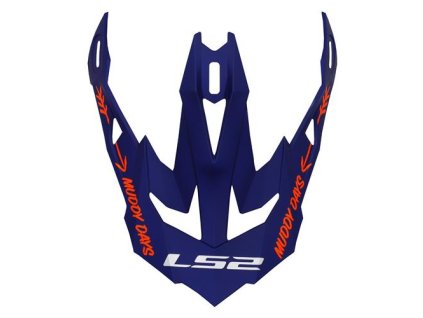 LS2 MX700 PEAK CARGO BLUE FLUO ORANGE
