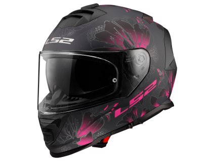 LS2 FF800 STORM II BURST MATT BLACK PINK-06 (Varianta LS2 FF800 STORM II BURST MATT BLACK PINK-06 XXL)