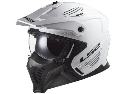 LS2 OF606 DRIFTER SOLID WHITE-06 (Varianta LS2 OF606 DRIFTER SOLID WHITE-06 M)