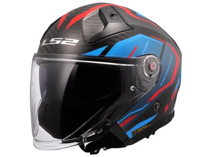 LS2 OF603 INFINITY II C URUS BLUE RED-06 (Varianta LS2 OF603 INFINITY II C URUS BLUE RED-06 L)