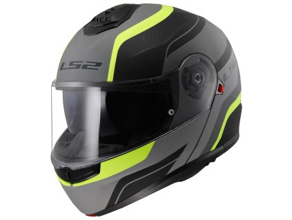 LS2 FF908 STROBE II MONZA M.BLACK H-V YELLOW-06 (Varianta LS2 FF908 STROBE II MONZA M.BLACK H-V YELLOW-06 XXL)
