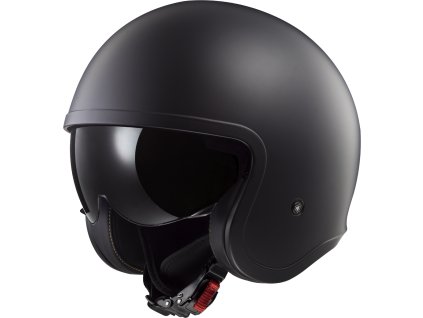 LS2 OF599 SPITFIRE II SOLID MATT BLACK-06