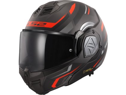 LS2 FF906 ADVANT KUKA MATT BLACK RED-06 (Varianta LS2 FF906 ADVANT KUKA MATT BLACK RED-06 M)