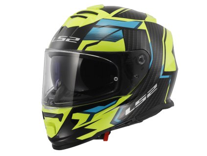 LS2 FF800 STORM II TRACKER BLACK H-V YELLOW-06 (Varianta LS2 FF800 STORM II TRACKER BLACK H-V YELLOW-06 3XL)