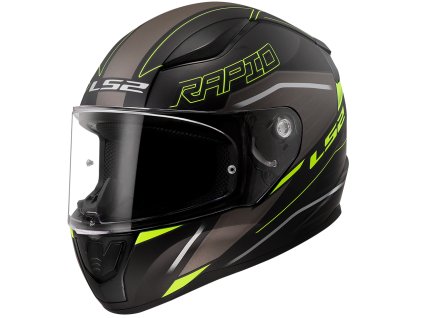 LS2 FF353 RAPID II ROKKU M.BLACK H-V YELLOW-06 (Varianta LS2 FF353 RAPID II ROKKU M.BLACK H-V YELLOW-06 L)