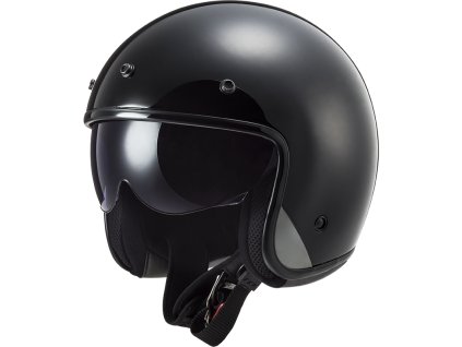 LS2 OF601 BOB SOLID MATT BLACK (Varianta LS2 OF601 BOB SOLID MATT BLACK XS)