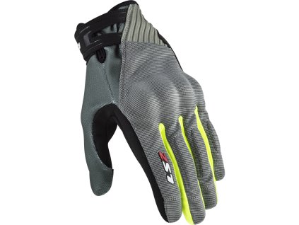 LS2 DART 2 MAN GLOVES GREY H-V YELLOW (Varianta LS2 DART 2 MAN GLOVES GREY H-V YELLOW S)
