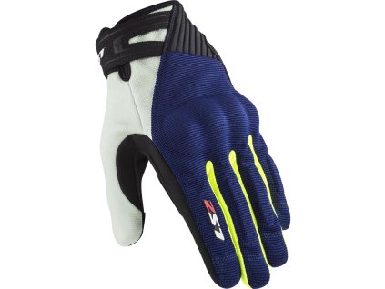 LS2 DART 2 MAN GLOVES BLUE H-V YELLOW (Varianta LS2 DART 2 MAN GLOVES BLUE H-V YELLOW L)