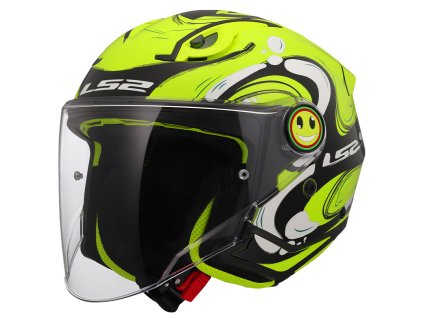 LS2 OF622 FUNNY II GLUP H-VIS YELLOW (Varianta LS2 OF622 FUNNY II GLUP H-VIS YELLOW L)