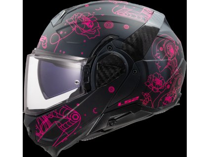 LS2 FF910 ADVANT II SOPHIA BLACK PINK (Varianta LS2 FF910 ADVANT II SOPHIA BLACK PINK XS)