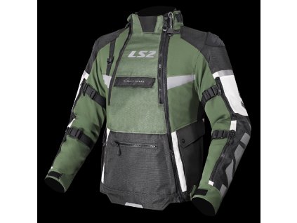 LS2 X-MASTER MAN JACKET BLACK GREEN GREY (Varianta LS2 X-MASTER MAN JACKET BLACK GREEN GREY L)