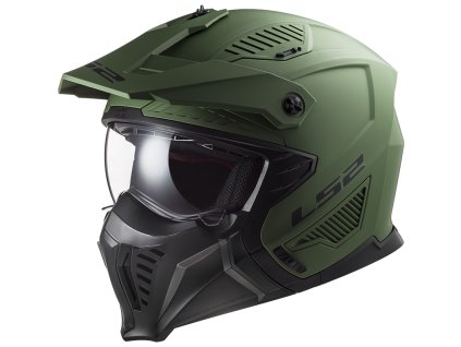 LS2 OF606 DRIFTER SOLID MATT MILITARY GREEN-06 (Varianta LS2 OF606 DRIFTER SOLID MATT MILITARY GREEN-06 M)
