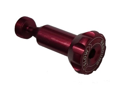 Damping Adjust Part:Knob,RD Adjust(3/8-32 UNEF-2A,1.450TLG)AI 7075,Red Ano III