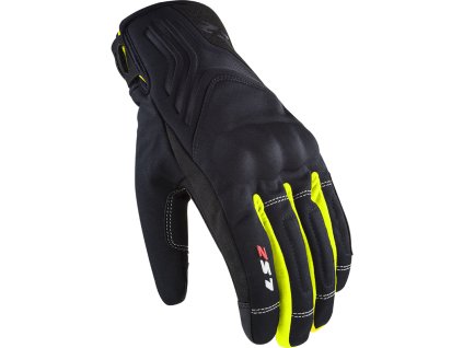 LS2 JET 2 MAN GLOVES BLACK H-V YELLOW (Varianta LS2 JET 2 MAN GLOVES BLACK H-V YELLOW L)