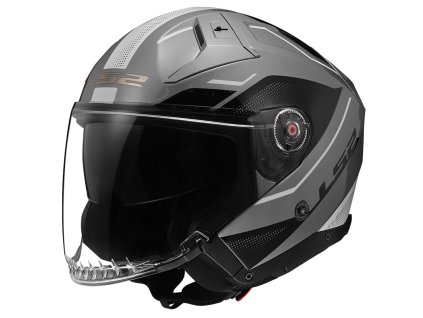 LS2 OF603 INFINITY II VEYRON GL.GREY WHITE-06 (Varianta LS2 OF603 INFINITY II VEYRON GL.GREY WHITE-06 3XL)