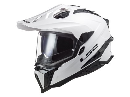 LS2 MX701 EXPLORER SOLID WHITE-06 (Varianta LS2 MX701 EXPLORER SOLID WHITE-06 L)