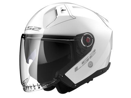 LS2 OF603 INFINITY II SOLID GLOSS WHITE-06 (Varianta LS2 OF603 INFINITY II SOLID GLOSS WHITE-06 XS)