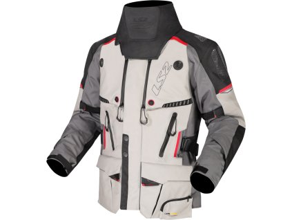 LS2 APOLLO MAN JACKET GREY BLACK RED (Varianta LS2 APOLLO MAN JACKET GREY BLACK RED L)
