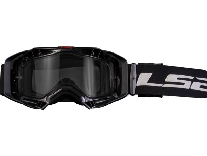 aura enduro series goggle black with clear visor 7201003012