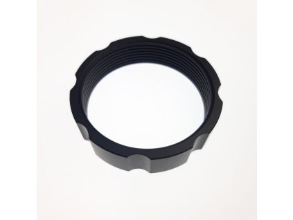 Spring Hardware: Cross-over Ring (2.350 OD X 0.600 TLG, 1.834 Bore) Al 6061, ACME, Black