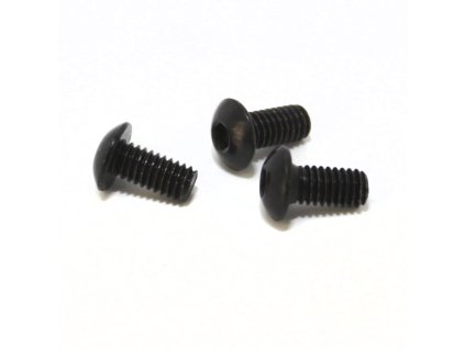 Fastener, Standard (Metric): Screw (M4 x 0.7 x 8mm) Buttonhead, 10.9 Grade Steel, Black
