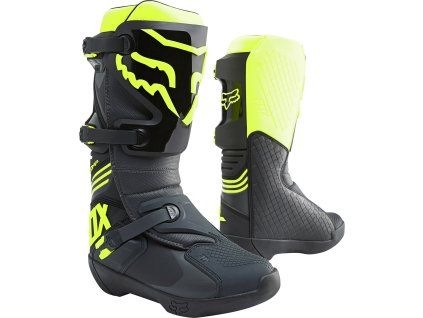FOX Comp Boot - BLACK/YELLOW MX (Varianta FOX Comp Boot - 9, BLACK/YELLOW MX)