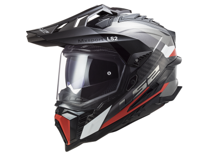 LS2 MX701 EXPLORER C FRONTIER G.TITANIUM RED (Varianta LS2 MX701 EXPLORER C FRONTIER G.TITANIUM RED XL)
