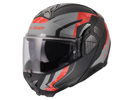 LS2 FF910 ADVANT II GLIDE BLACK GREY RED (Varianta LS2 FF910 ADVANT II GLIDE BLACK GREY RED S)