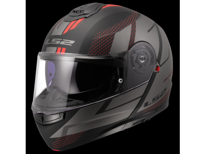 LS2 FF908 STROBE II CODE BLACK GREY-06 (Varianta LS2 FF908 STROBE II CODE BLACK GREY-06 S)