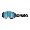 LS2 CHARGER PRO GOGGLE WHITE WITH IRIDIUM VISOR