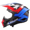 LS2 MX703 X-FORCE GALUO WHITE RED BLUE-06 (Varianta LS2 MX703 X-FORCE GALUO WHITE RED BLUE-06 L)