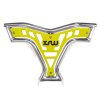 XRW FRONT BUMPER X16 POLISHED YELLOW PHD (Varianta XRW FRONT BUMPER X16 - SUZUKI LTR 450 POLISHED YELLOW PHD)