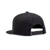 FOX Head Snapback Hat - OS, Black/Charcoal