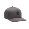 FOX Head Tech Flexfit Hat, Steel Grey (Varianta FOX Head Tech Flexfit Hat, Steel Grey L/XL)