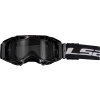 aura enduro series goggle black with clear visor 7201003012