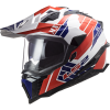 LS2 MX701 EXPLORER ATLANTIS G.WHITE RED BLUE (Varianta LS2 MX701 EXPLORER ATLANTIS G.WHITE RED BLUE S)